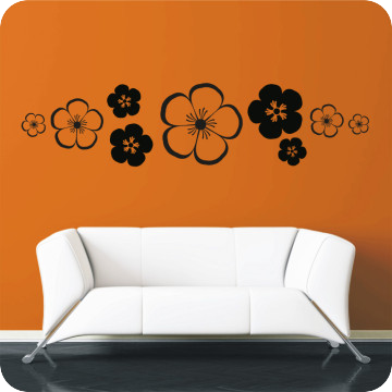 Bild zu Wandtattoo Blumen Set 