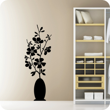 Bild zu Wandtattoo Blumenvase