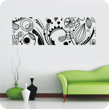 Wandtattoos | Wandtattoo Floral Banner