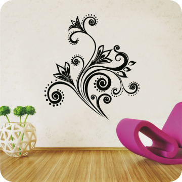 Bild zu Wandtattoo Floral Ornament