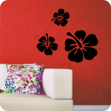 Bild zu Wandtattoo Hibiscus3