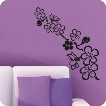Bild zu Wandtattoo Kirschblüten Zweig