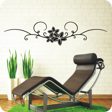 Bild zu Wandtattoo modern Flower Ornament
