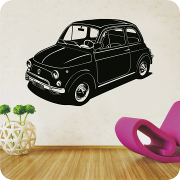 Wandtattoos | Wandtattoo Fiat 500 1971