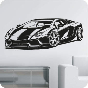 Wandtattoos | Wandtattoo Lamborghini Aventador