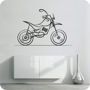Bild zu Wandtattoo Motocross Design