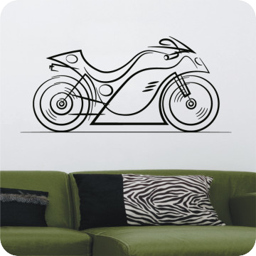 Wandtattoos | Wandtattoo Motorbike Design