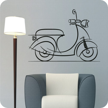 Wandtattoos | Wandtattoo Vespa Design