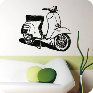 Wandtattoos | Wandtattoo Vespa classic