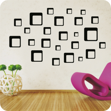 Bild zu Wandtattoo modern cubes