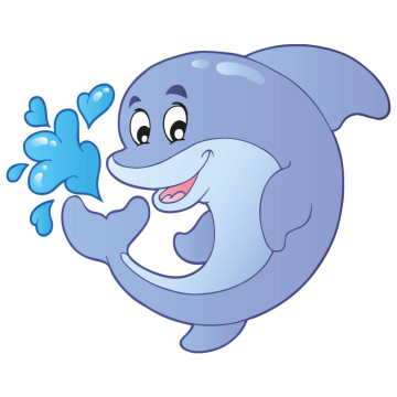 Wandtattoos | Kinder Wandtattoo Delfin 2