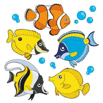 Wandtattoos | Kinder Wandtattoo Fische 3