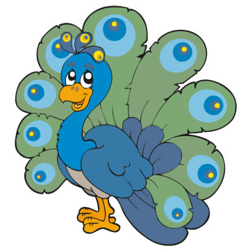 Wandtattoos | Kinder Wandtattoo Pfau