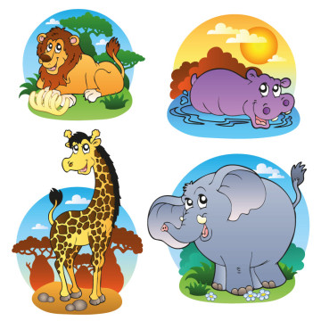 Bild zu Kinder Wandtattoo Safari