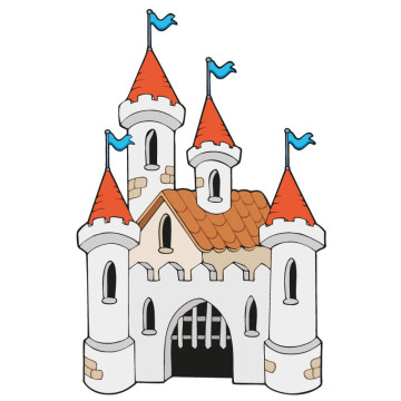 Wandtattoos | Kinder Wandtattoo Schloss 2