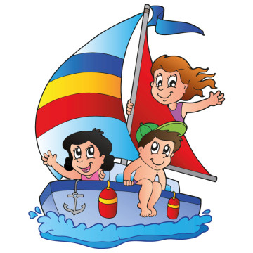 Bild zu Kinder Wandtattoo Segelboot