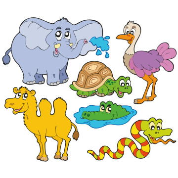 Wandtattoos | Kinder Wandtattoo Zootiere Set 3