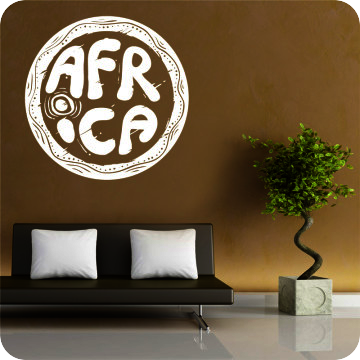 Wandtattoos | Wandtattoo Afrika Schriftzug