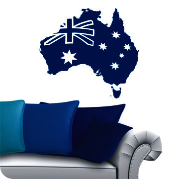 Bild zu Wandtattoo Australien Umriss 2