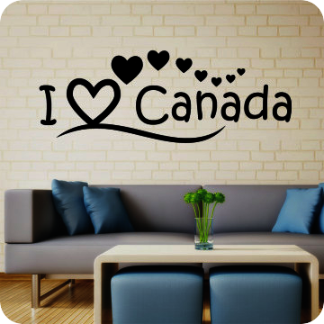 Bild zu Wandtattoo I Love Canada