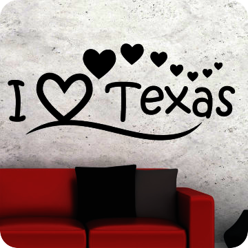 Bild zu Wandtattoo I Love Texas
