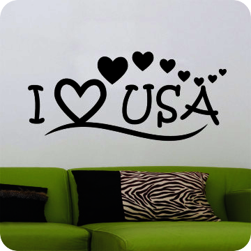 Bild zu Wandtattoo I Love USA