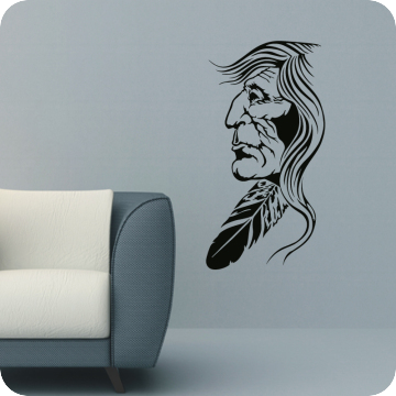 Bild zu Wandtattoo Indianer