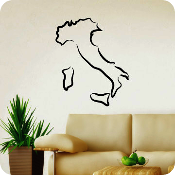 Bild zu Wandtattoo Italien Umriss 1