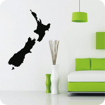 Bild zu Wandtattoo Neuseeland Umriss