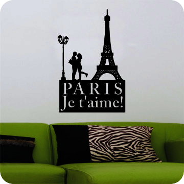 Bild zu Wandtattoo Paris Je t' aime