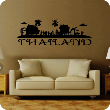 Bild zu Wandtattoo Thai Dorf