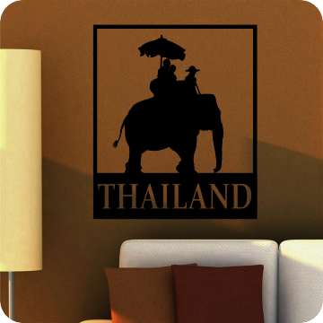 Bild zu Wandtattoo Thailand Elefant