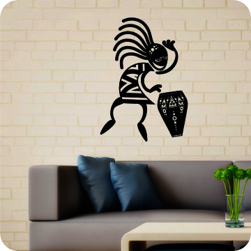 Wandtattoos | Wandtattoo afrikanischer Trommler