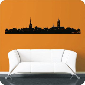 Wandtattoos | Wandtattoo Skyline Aarau