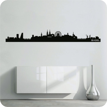 Wandtattoos | Wandtattoo Skyline Basel