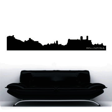 Bild zu Wandtattoo Skyline Bellinzona