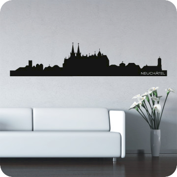 Bild zu Wandtattoo Skyline Neuchatel