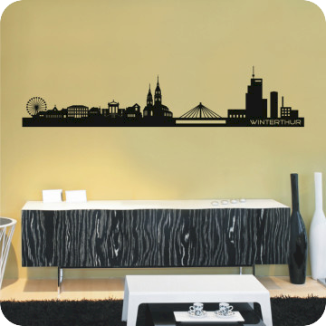 Wandtattoos | Wandtattoo Skyline Winterthur