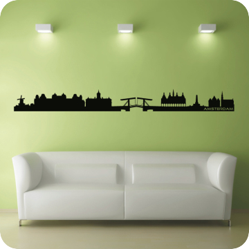 Bild zu Wandtattoo Skyline Amsterdam