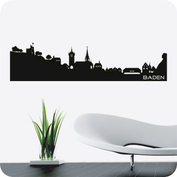 Wandtattoos | Wandtattoo Skyline Baden