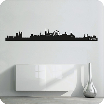 Wandtattoos | Wandtattoo Skyline Basel