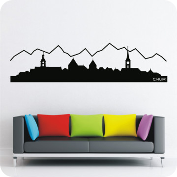 Wandtattoos | Wandtattoo Skyline Chur