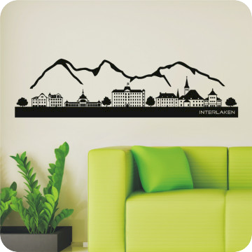 Wandtattoos | Wandtattoo Skyline Interlaken