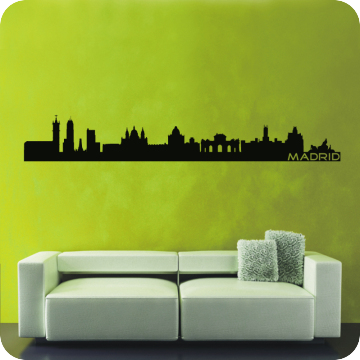Bild zu Wandtattoo Skyline Madrid