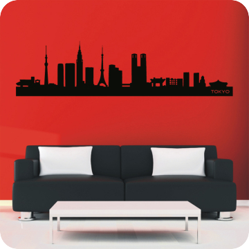 Bild zu Wandtattoo Skyline Tokyo