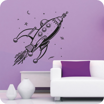 Wandtattoos | Wandtattoo Rakete