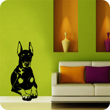 Bild zu Wandtattoo Dobermann