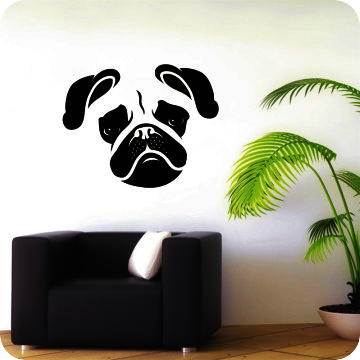 Bild zu Wandtattoo Mops 2