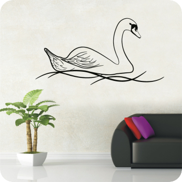 Bild zu Wandtattoo Schwan