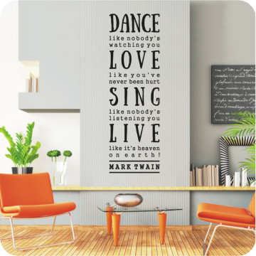 Wandtattoos | Wandtattoo Dance, Love, Sing, Live